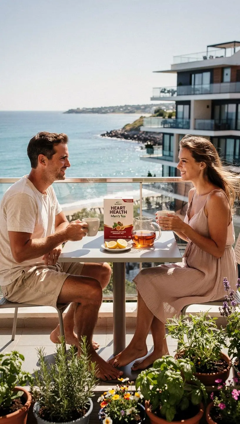 Zeleni čaj s glogom na drvenoj površini, simbolizirajući prirodne sastojke.